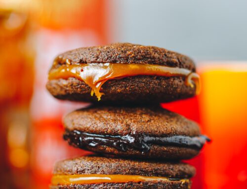 WBD 2019: Chocolate & Coffee Shortbread Sandwiches with Stork Bake